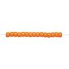 Colorations Orange Pony Beads, 1/2 lb. Approx. 800 Pcs in Resealable Stand-Up Storage, Accent Beads, Hair Accessory, Slime, Stringing, Learn, Teachers, Kids, Creative, Arts & Crafts (Item # SPONYOR)