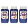 Colorations Extra-Safe Plastic Blue Glitter, 3 lbs, Each Jar 1 lb, 3 Easy Dispensing Shaker Jars, Great for Arts & Crafts, Decorating, Slime, Holiday Party, Weddings, Scrapbooking, Non Toxic Glitter
