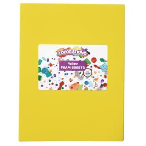 Colorations Yellow Foam Sheets, 10 Pack, 9” x 12” Craft Foam Sheets, Easy to Cut & Bend Foam Sheets Bend, Foam Sheets for Kids Crafts, Collaging Foam Sheets