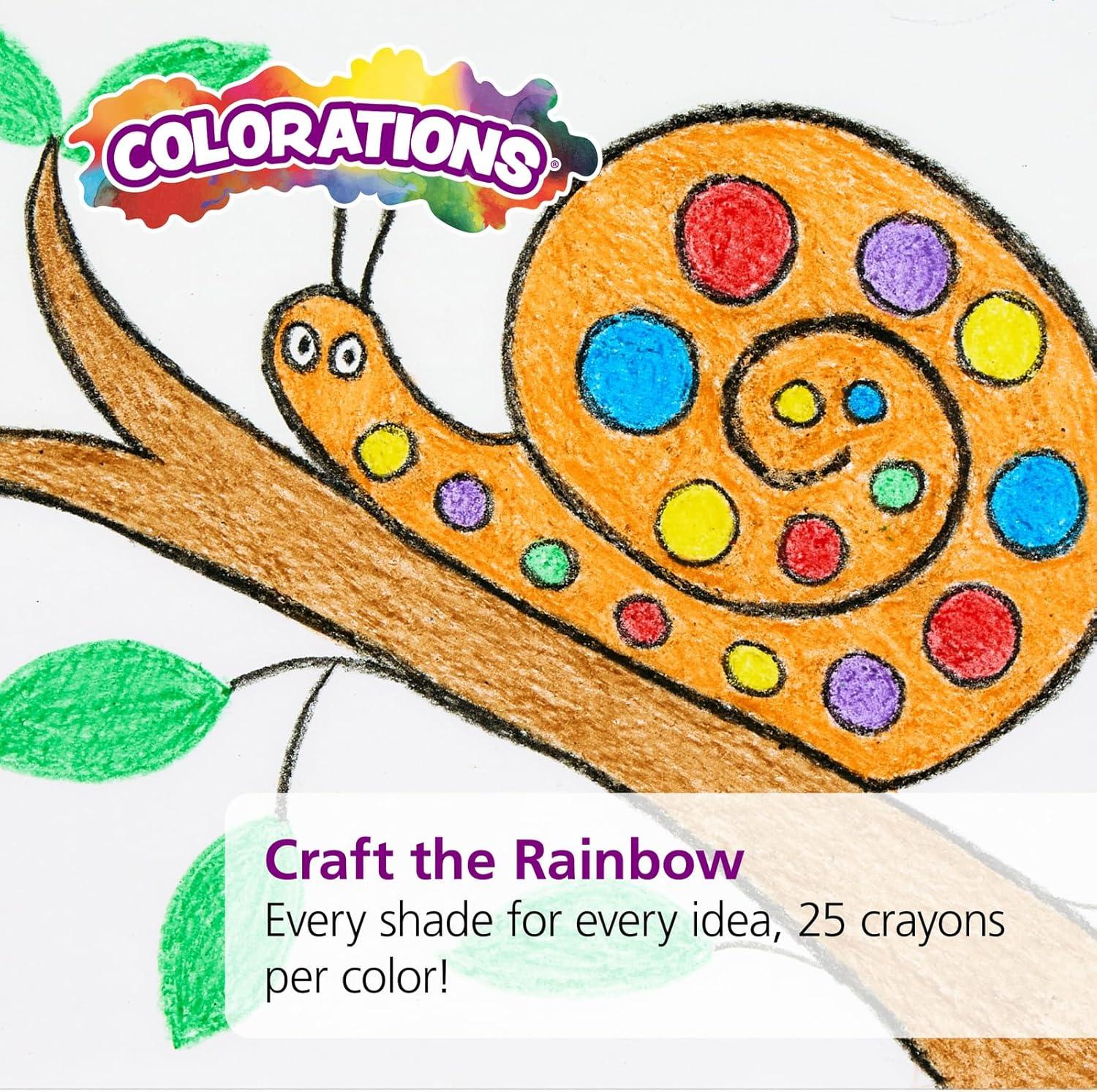 image:imageColorations Large Triangular Crayon Classroom Pack 16 Colors 20 of Each Set of 200 Shape is Easier to Hold amp Grip Glide Easily Kids School Supplies200 Count Pack of 1
