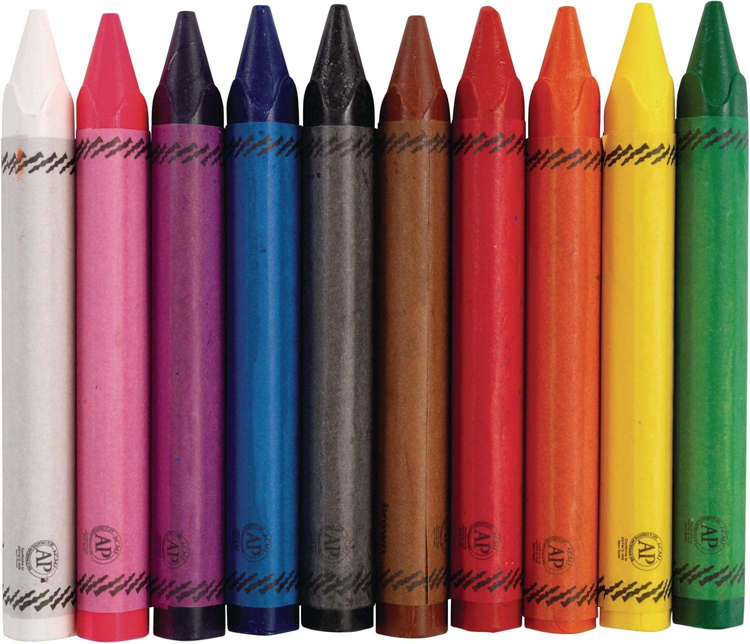 image:imageColorations Large Triangular Crayon Classroom Pack 16 Colors 20 of Each Set of 200 Shape is Easier to Hold amp Grip Glide Easily Kids School Supplies200 Count Pack of 1