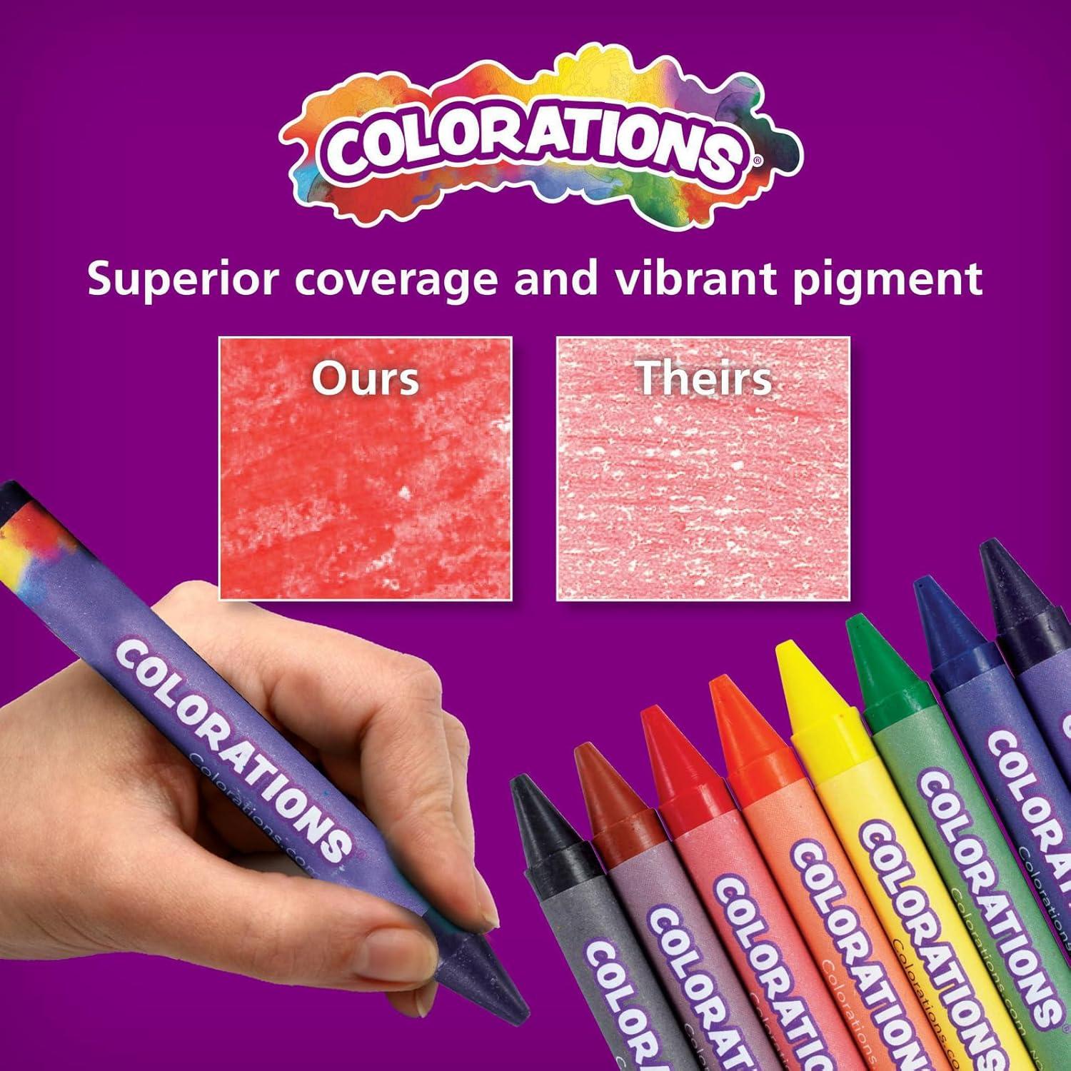 image:imageColorations Large Triangular Crayon Classroom Pack 16 Colors 20 of Each Set of 200 Shape is Easier to Hold amp Grip Glide Easily Kids School Supplies200 Count Pack of 1