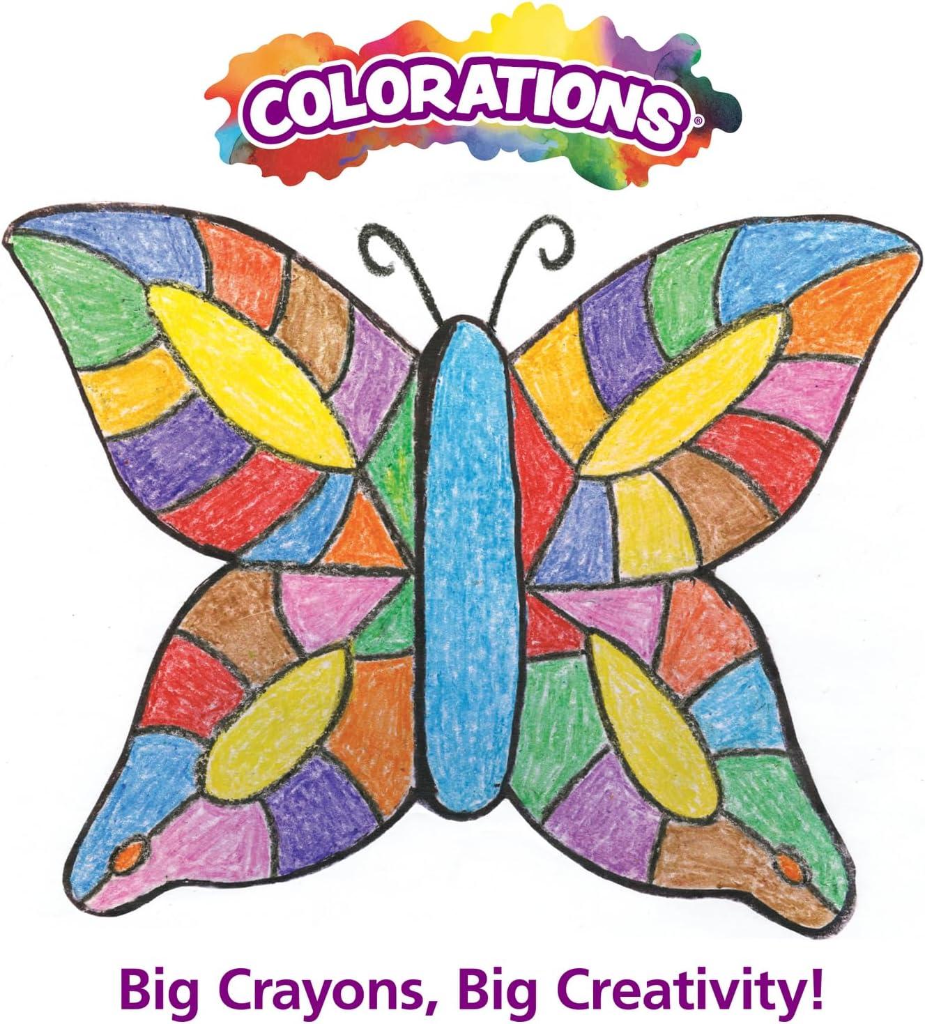 image:imageColorations Large Triangular Crayon Classroom Pack 16 Colors 20 of Each Set of 200 Shape is Easier to Hold amp Grip Glide Easily Kids School Supplies400 Count Pack of 1