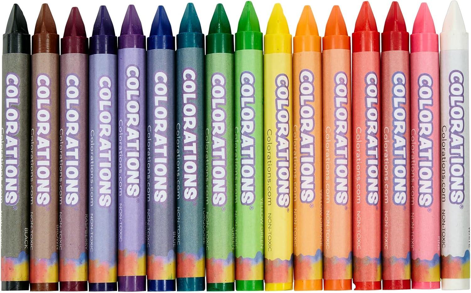 image:imageColorations Regular Size Triangular Crayon Classroom Pack 16 Colors 13 of each Set of 208 EasyGrip NonToxic Crayons for Kids School Supplies Classroom Must Haves208 Count Pack of 1