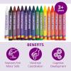 Colorations Large Triangular Crayon Classroom Pack, 16 Colors, 20 of Each, Set of 200, Shape is Easier to Hold & Grip, Glide Easily, Kids School Supplies(400 Count (Pack of 1))