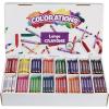 Colorations Large Triangular Crayon Classroom Pack, 16 Colors, 20 of Each, Set of 200, Shape is Easier to Hold & Grip, Glide Easily, Kids School Supplies(400 Count (Pack of 1))