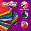 Colorations 100% Polyester Felt Sheets 9 inches x 12 inches, 13 colors, 1mm Thick, 50 Sheet Pack for Sewing and DIY Arts & Crafts Projects, Blue,Gray,Green,Orange,Purple,White