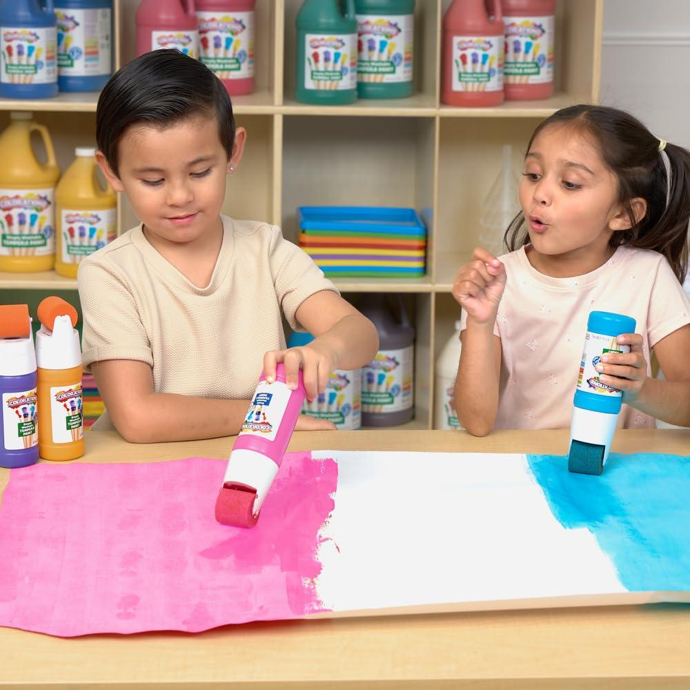image:imageColorations Simply Washable Tempera Roller Set 12 Colors