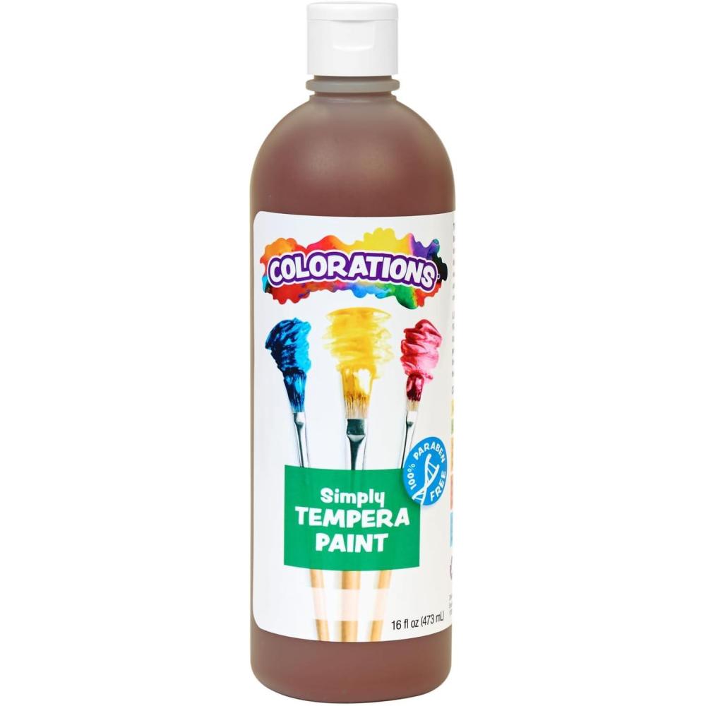 image:imageColorations ParabenFree Tempera Paint for Kids  Light Green 16 Ounce Bottle NonToxic and Made in The USABrown