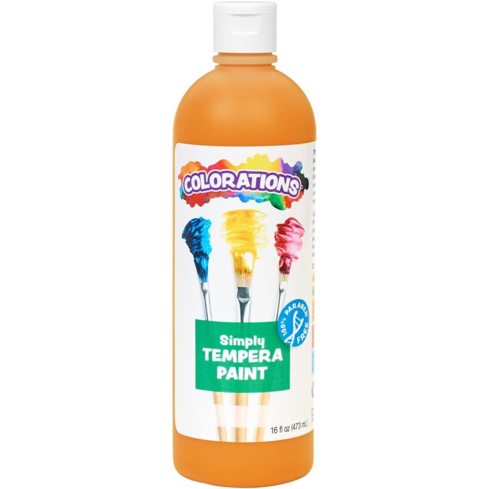 image:imageColorations ParabenFree Tempera Paint for Kids  Light Green 16 Ounce Bottle NonToxic and Made in The USAOrange