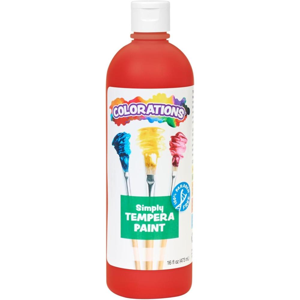 image:imageColorations ParabenFree Tempera Paint for Kids Light Green 16 Ounce Bottle NonToxic and Made in The USARed