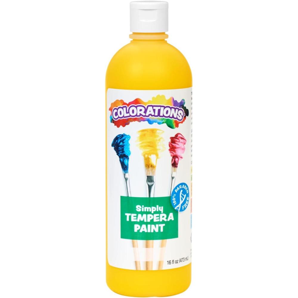 image:imageColorations ParabenFree Tempera Paint for Kids Light Green 16 Ounce Bottle NonToxic and Made in The USAYellow