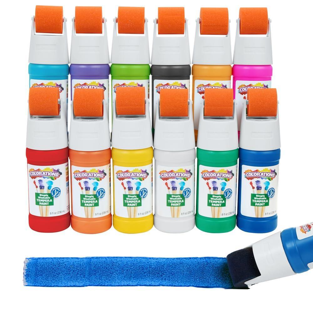 image:imageColorations Simply Washable Tempera Roller Set 12 Colors