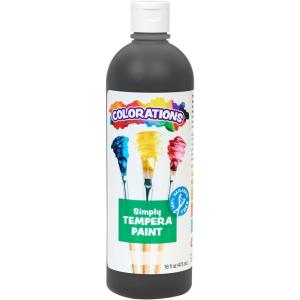 Colorations Paraben-Free Tempera Paint for Kids – Light Green, 16 Ounce Bottle, Non-Toxic and Made in The USA(Black)