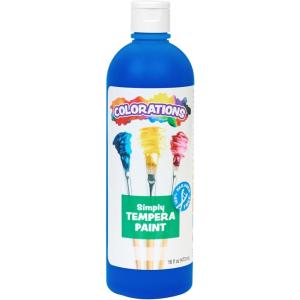 Colorations Paraben-Free Tempera Paint for Kids – Light Green, 16 Ounce Bottle, Non-Toxic and Made in The USA(Blue)