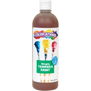 Colorations Paraben-Free Tempera Paint for Kids – Light Green, 16 Ounce Bottle, Non-Toxic and Made in The USA(Brown)