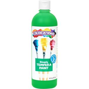 Colorations Paraben-Free Tempera Paint for Kids – Light Green, 16 Ounce Bottle, Non-Toxic and Made in The USA(Green)