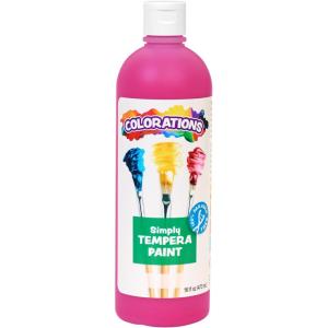 Colorations Paraben-Free Tempera Paint for Kids – Light Green, 16 Ounce Bottle, Non-Toxic and Made in The USA(Magenta)