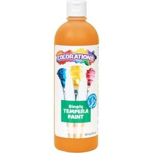 Colorations Paraben-Free Tempera Paint for Kids – Light Green, 16 Ounce Bottle, Non-Toxic and Made in The USA(Orange)