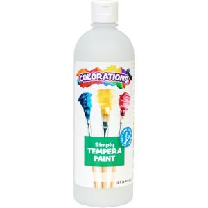 Colorations Paraben-Free Tempera Paint for Kids – Light Green, 16 Ounce Bottle, Non-Toxic and Made in The USA(White)
