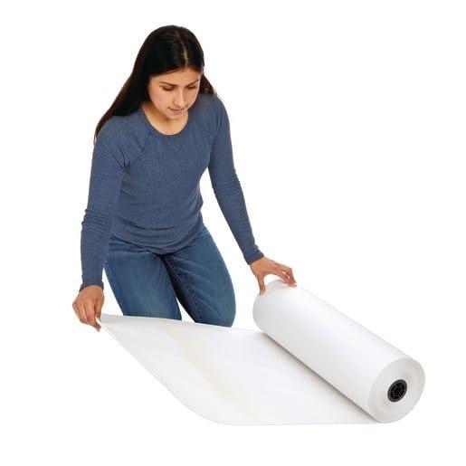 image:imageColorations 24 White 40 lb Butcher Paper Roll Specialty Paper School Art Supplies Art Supplies Craft Projects Children Gift Classroom Home Arts and Crafts Drawing Coloring