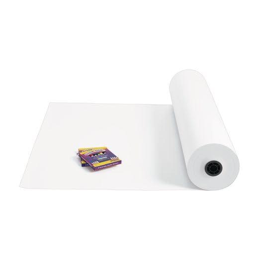image:imageColorations 24 White 40 lb Butcher Paper Roll Specialty Paper School Art Supplies Art Supplies Craft Projects Children Gift Classroom Home Arts and Crafts Drawing Coloring