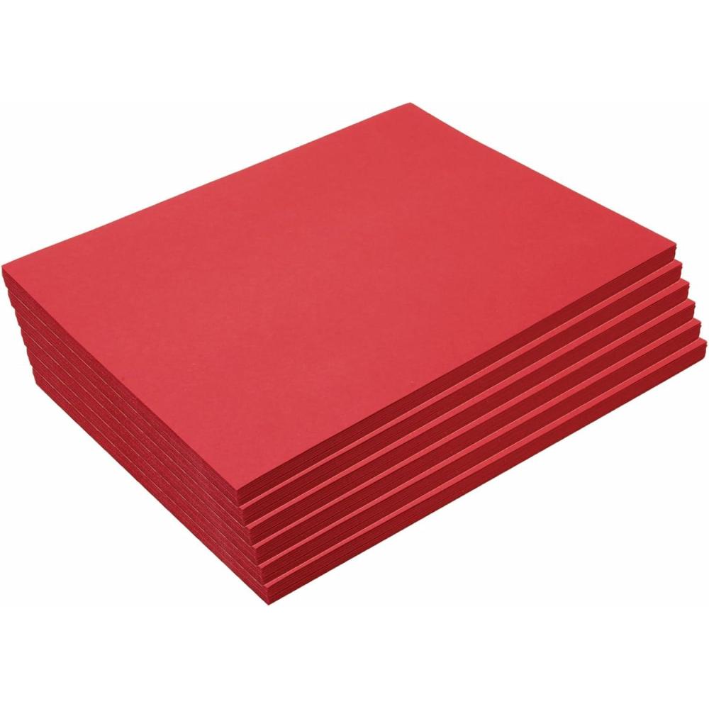 image:imageColorations 9 x 12 Mediumweight Holiday Red Construction Paper 300 Sheets Bulk Pack Art Paper Arts and Crafts School Supplies Drawing Coloring Painting 3D Art Paper