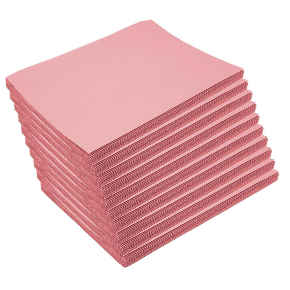 image:imageColorations 9 x 12 Mediumweight Pink Construction Paper 500 Sheets Bulk Pack Art Paper Arts and Crafts School Supplies Drawing Coloring Painting 3D Art