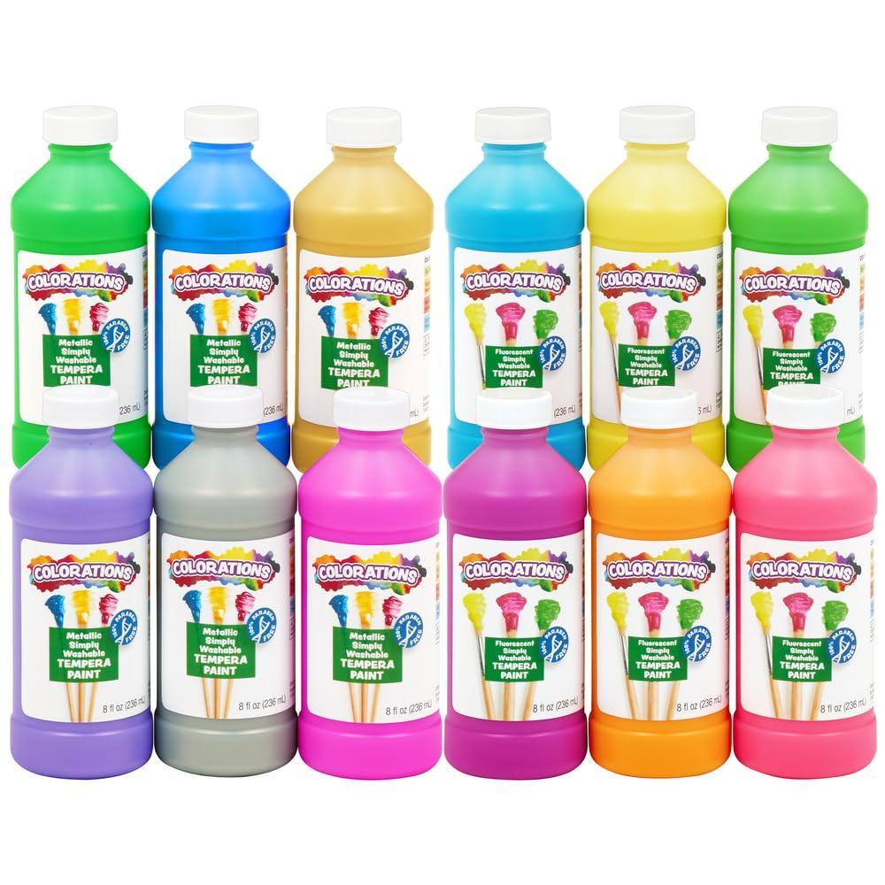 image:imageColorations Simply Washable Tempera 8 oz Set of 12