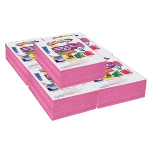 Colorations 9″ x 12″ Mediumweight Construction Paper Pack – 2500 Sheets – White – 78 GSM(Hot Pink)