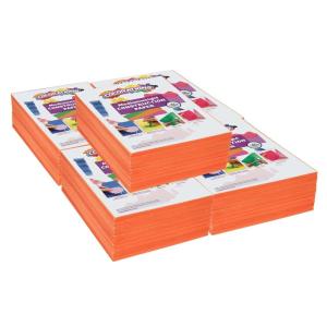 Colorations 9″ x 12″ Mediumweight Construction Paper Pack – 2500 Sheets – White – 78 GSM(Orange)