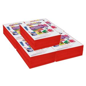 Colorations 9″ x 12″ Mediumweight Construction Paper Pack – 2500 Sheets – White – 78 GSM(Red)