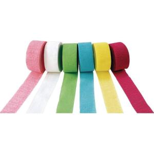 Colorations Crepe Paper Streamers, Pastel Colors – Set of 6