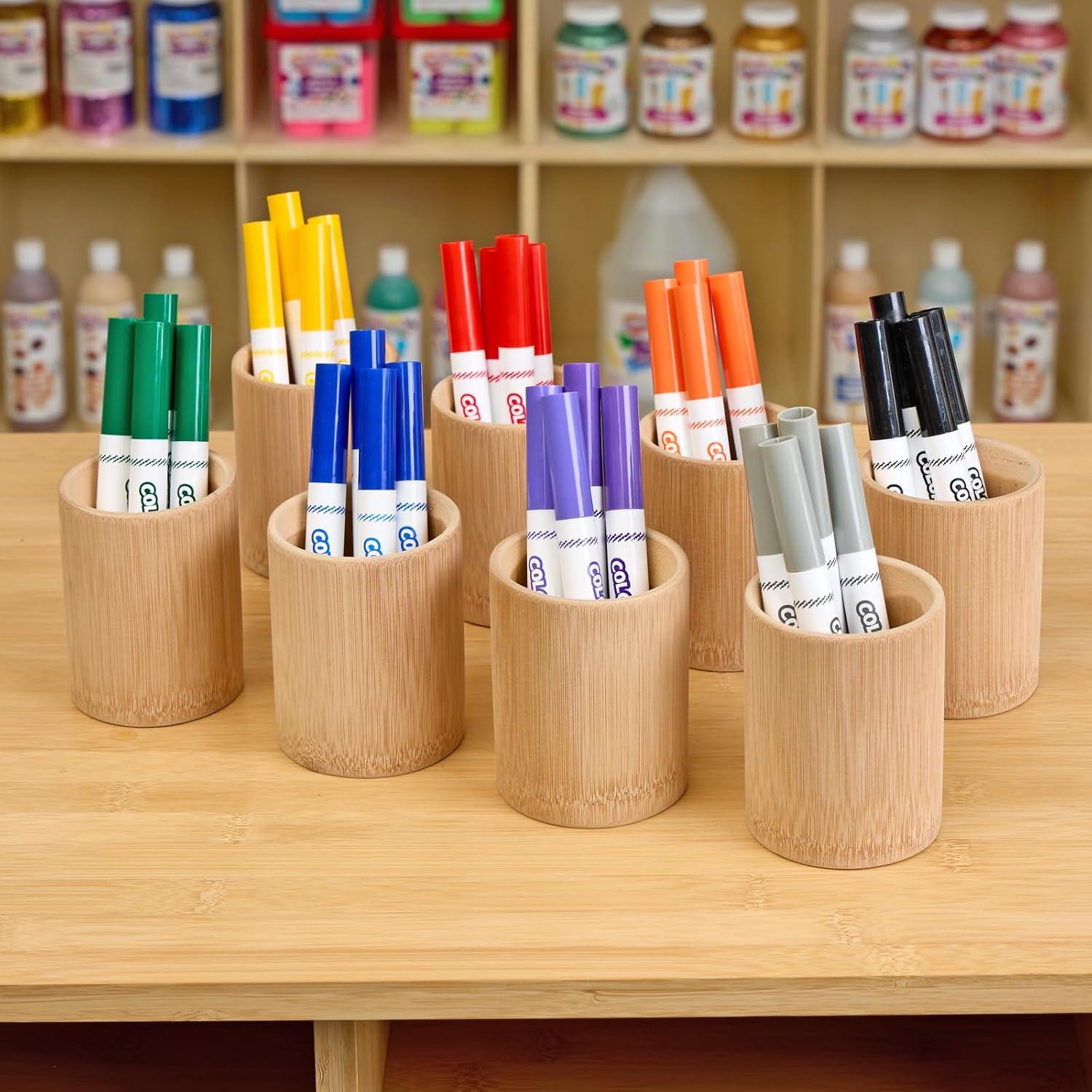 image:imageColorations Natural Bamboo Cups Set of 8
