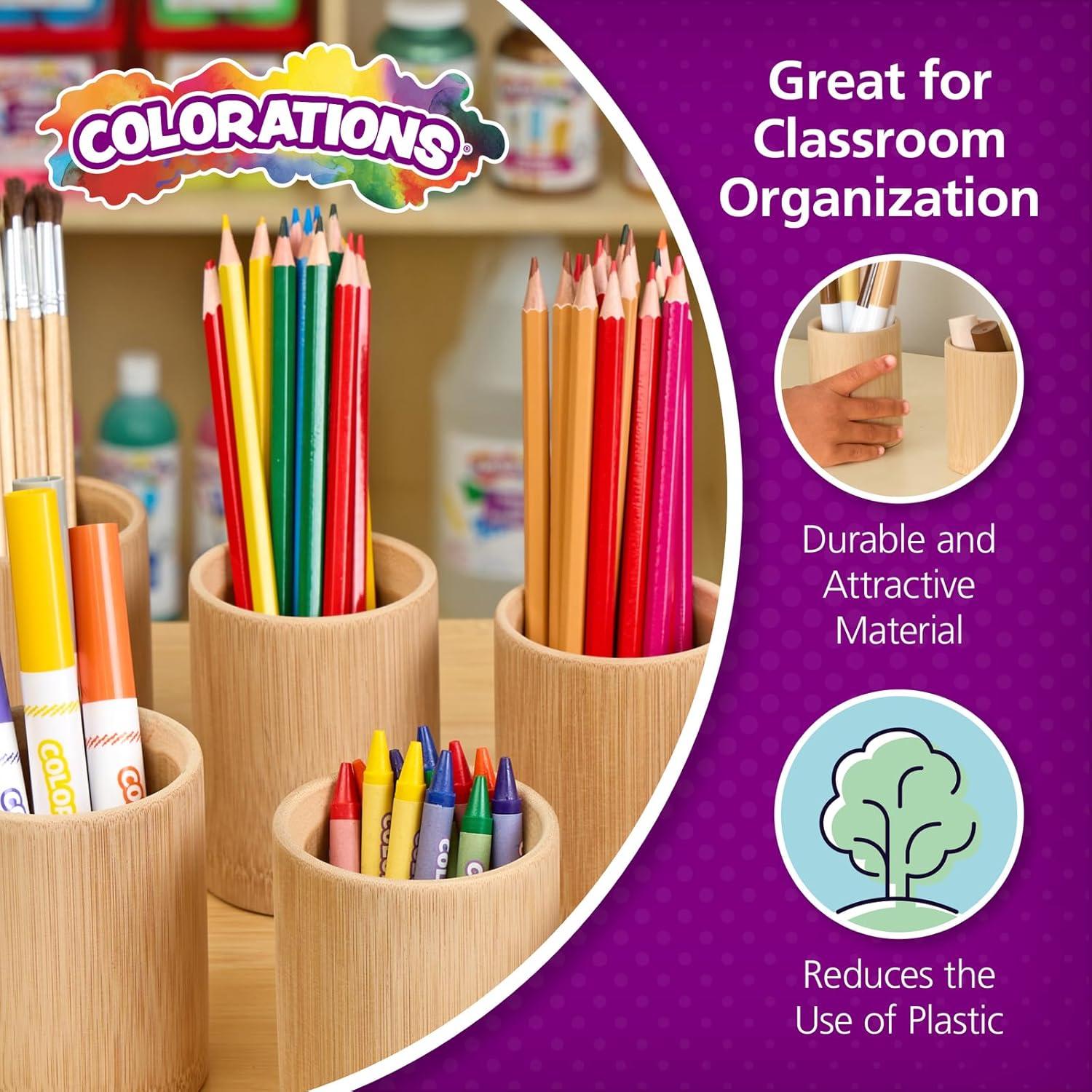 image:imageColorations Natural Bamboo Cups Set of 8