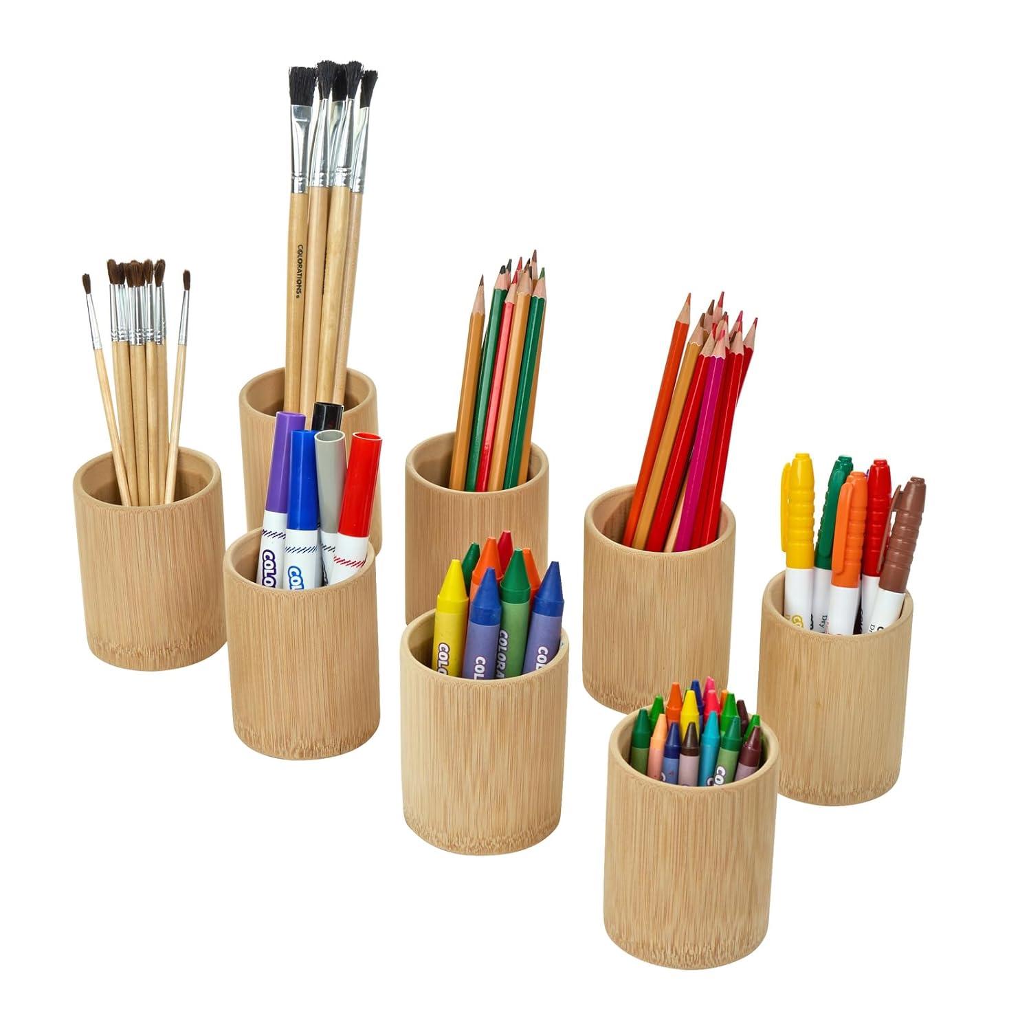 image:imageColorations Natural Bamboo Cups Set of 8