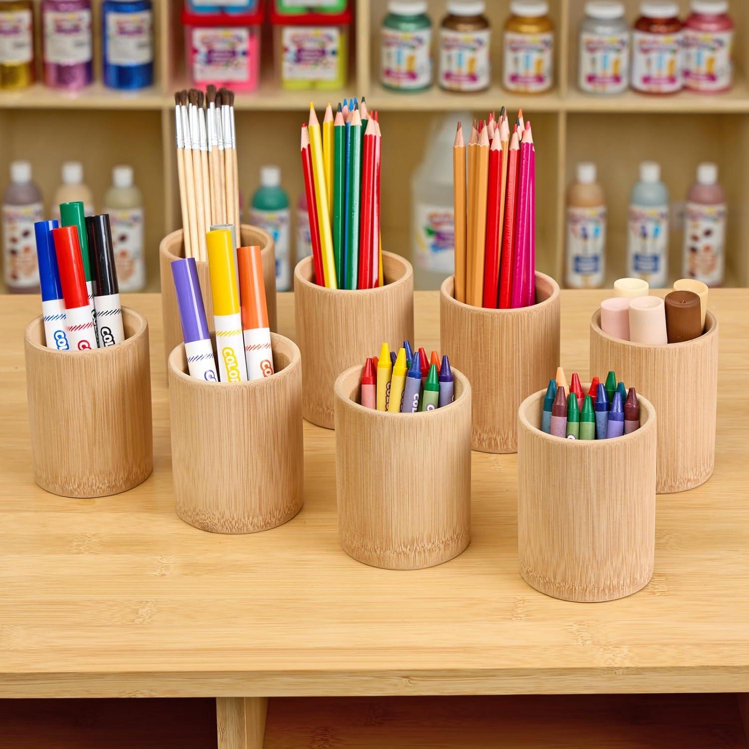 image:imageColorations Natural Bamboo Cups Set of 8