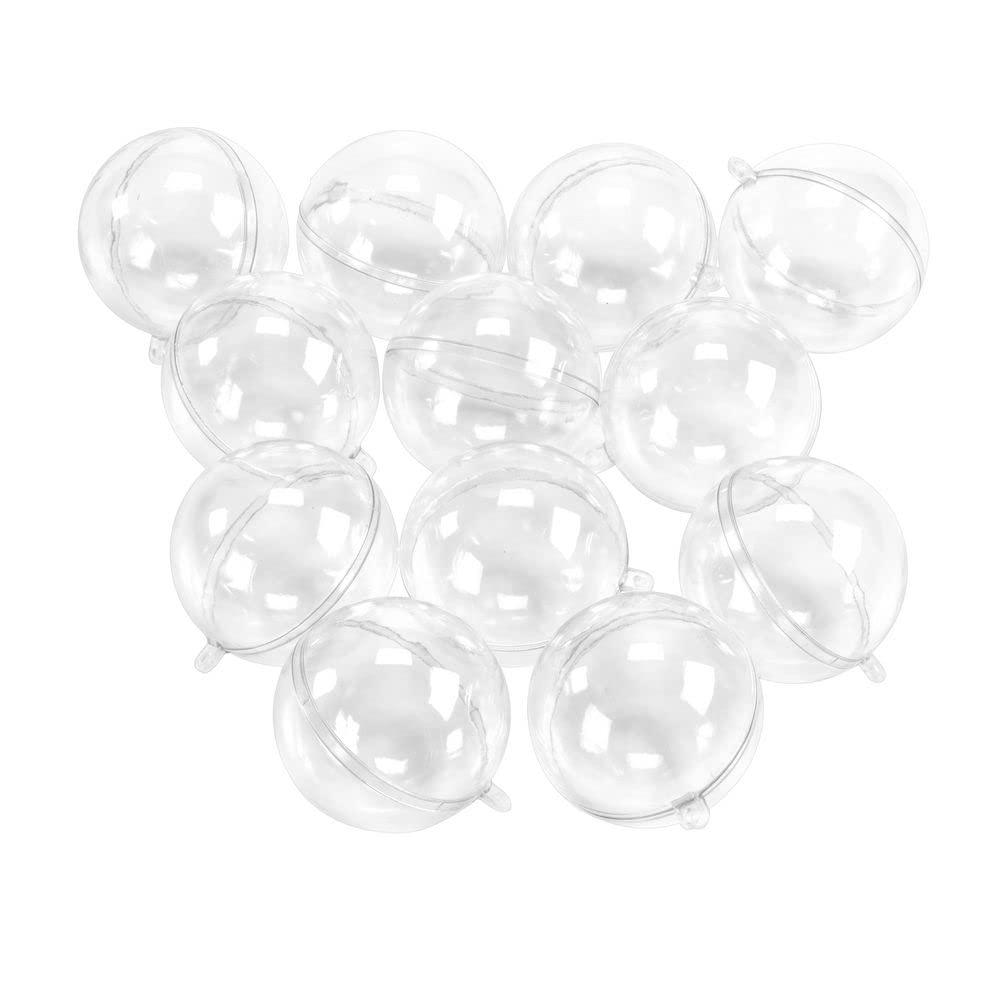 image:imageColorations ORNA Clear Ball Ornaments Pack of 12