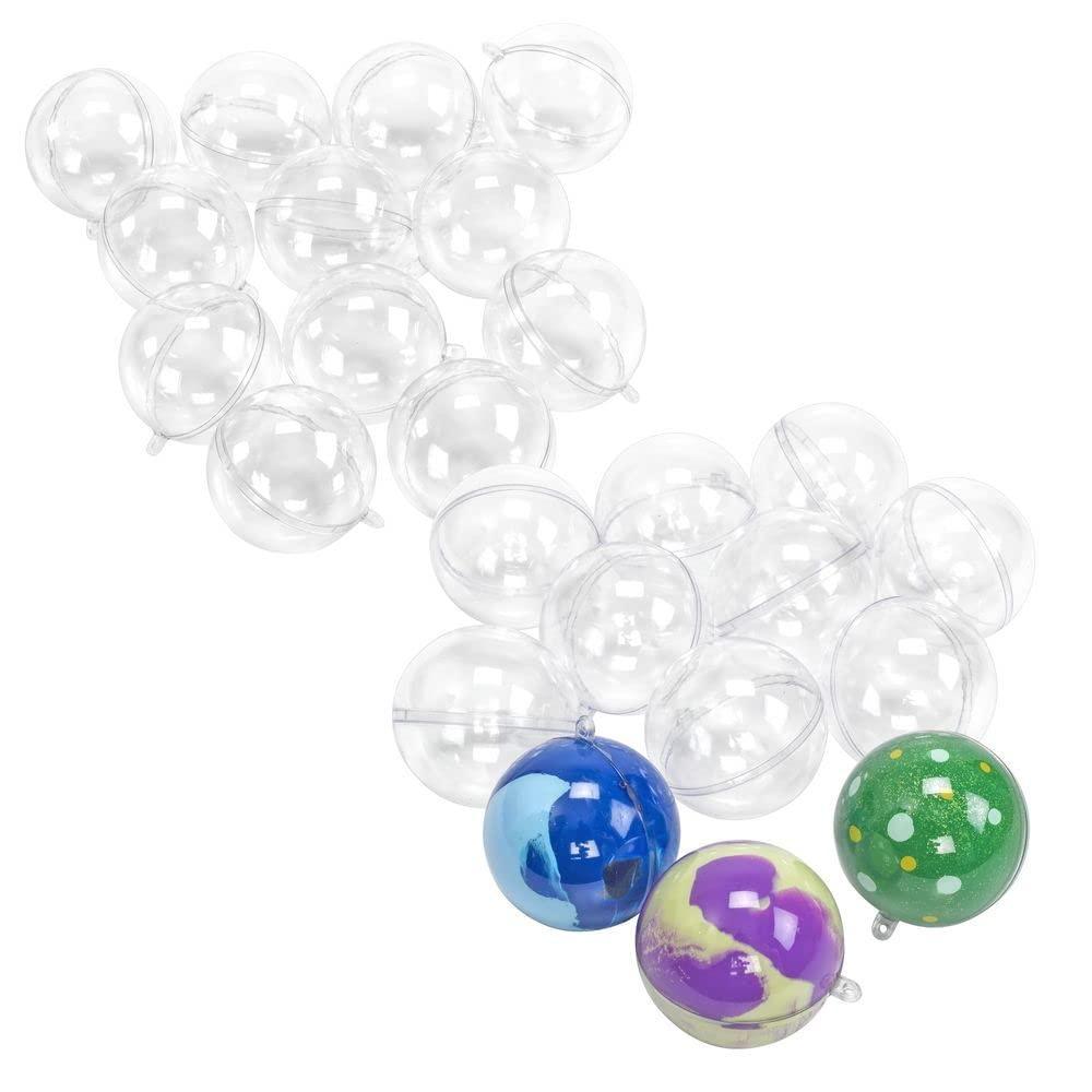 image:image24 Clear round Ornaments Decorate and Fill Your Own Ornament Spheres Great Crafting Ideas Personalized Gift