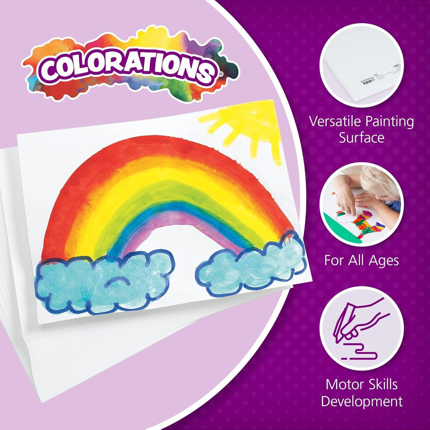 image:imageColorations Senior Arts and Crafts Bundle Jumbo Tempera Paint Sticks and Art Paper Set Occupational Therapy Activities for Seniors Fine Motor Rehabilitation Easy Grip Painting Supplies