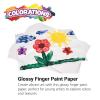 Colorations Senior Finger Painting Bundle: Washable Fingerpaint 4 Colors and 11 x 16 Glossy Art Paper, Occupational Therapy Arts and Crafts, Fine Motor Sensory Supplies