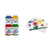 Colorations Senior Finger Painting Bundle: Washable Fingerpaint 4 Colors and 11 x 16 Glossy Art Paper, Occupational Therapy Arts and Crafts, Fine Motor Sensory Supplies